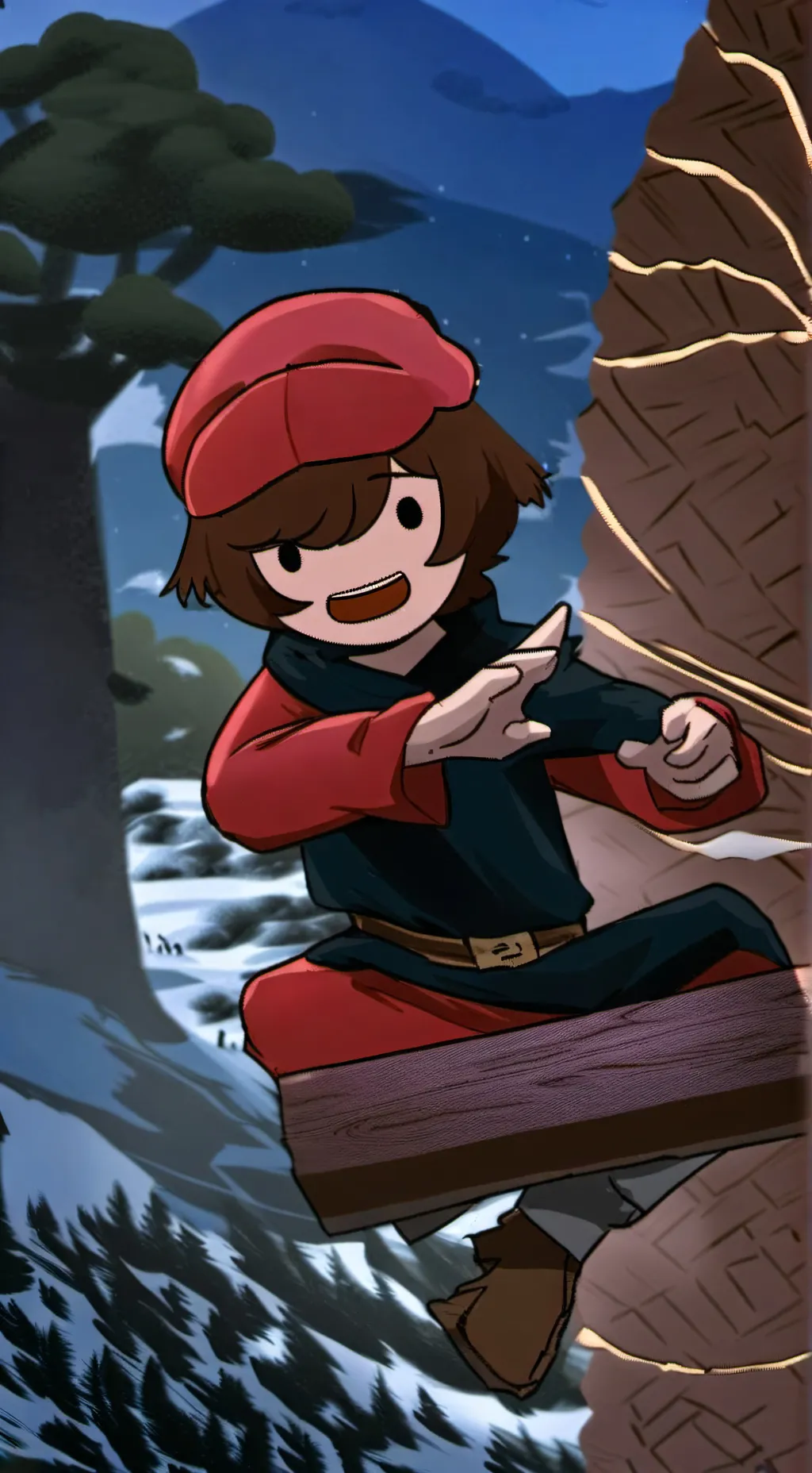 ai character: Santi  background