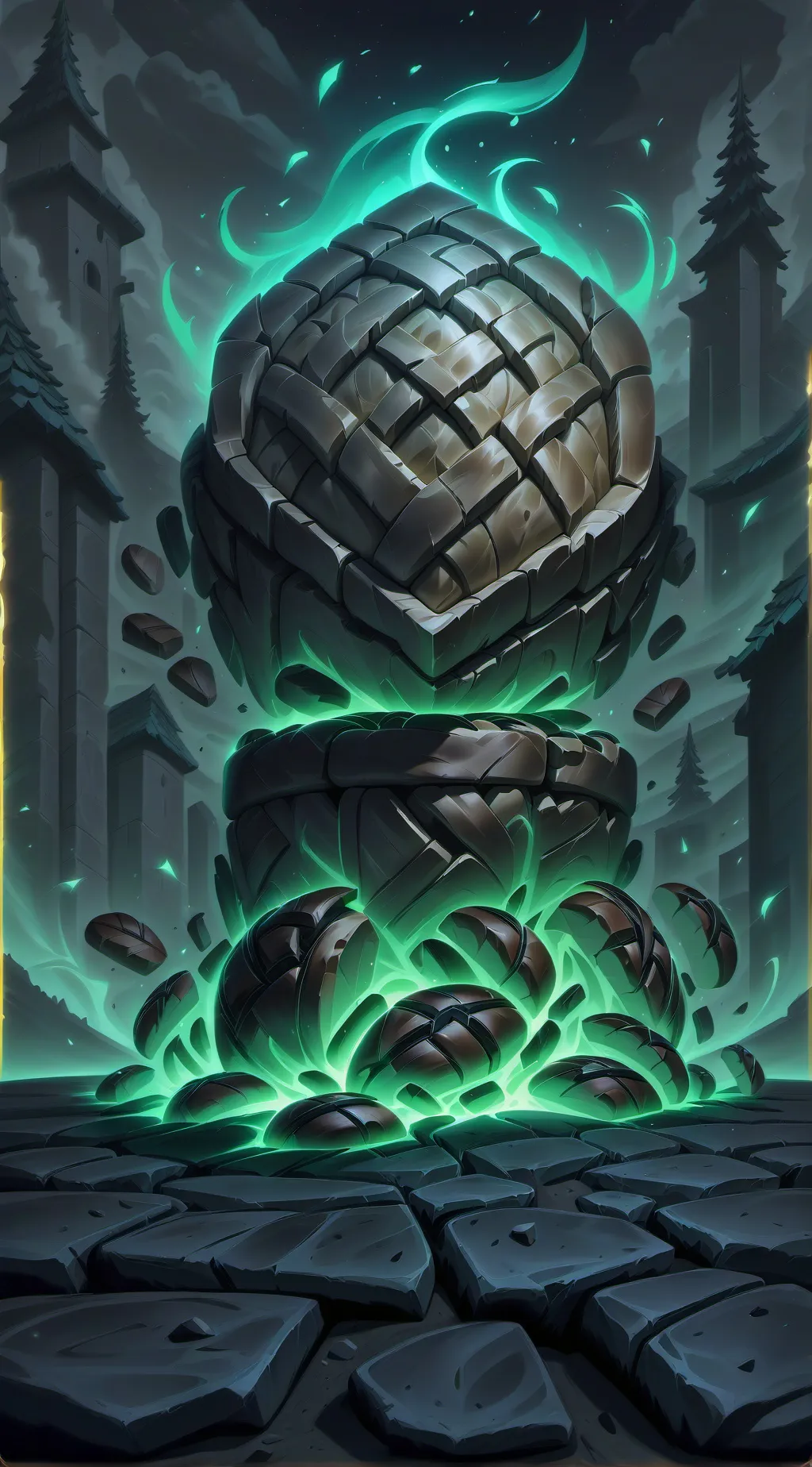 ai character: The willow bread background