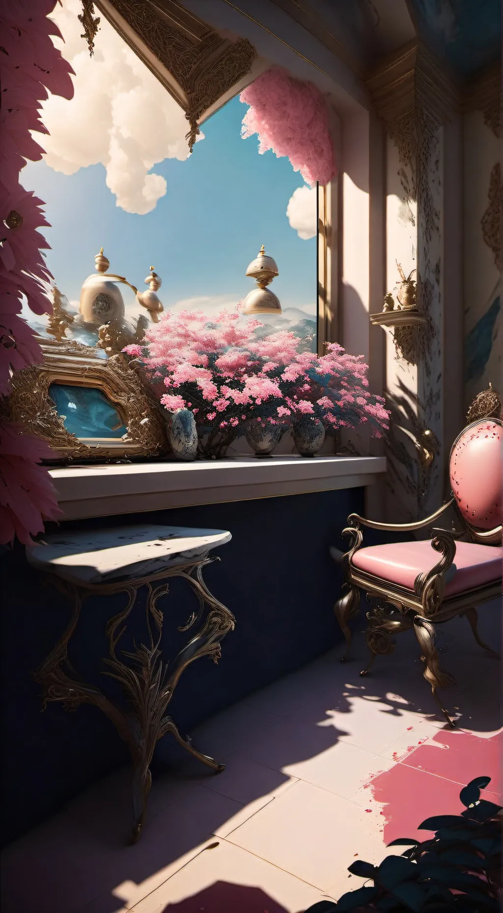 ai character: girl test background