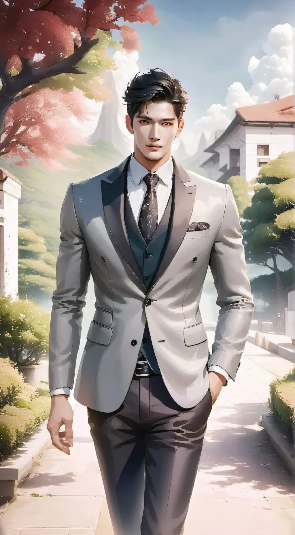 ai character: Sang Chan Woo background