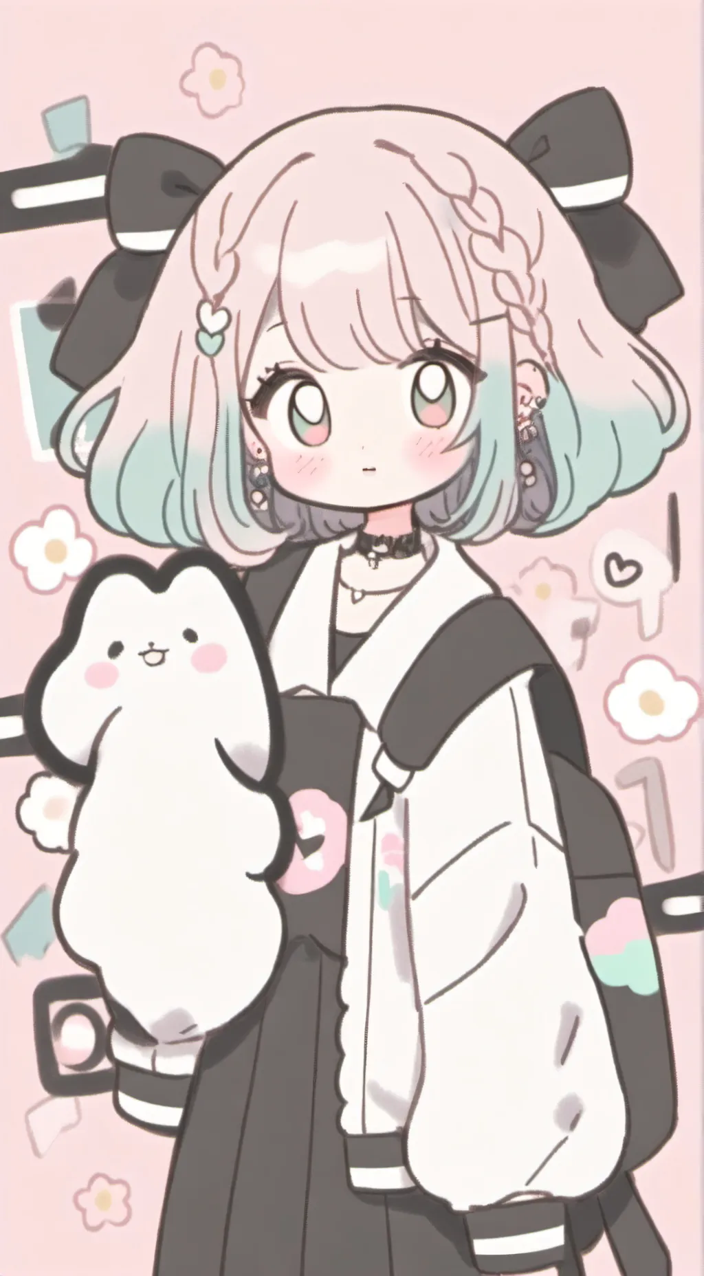 ai character: dandy y astro background