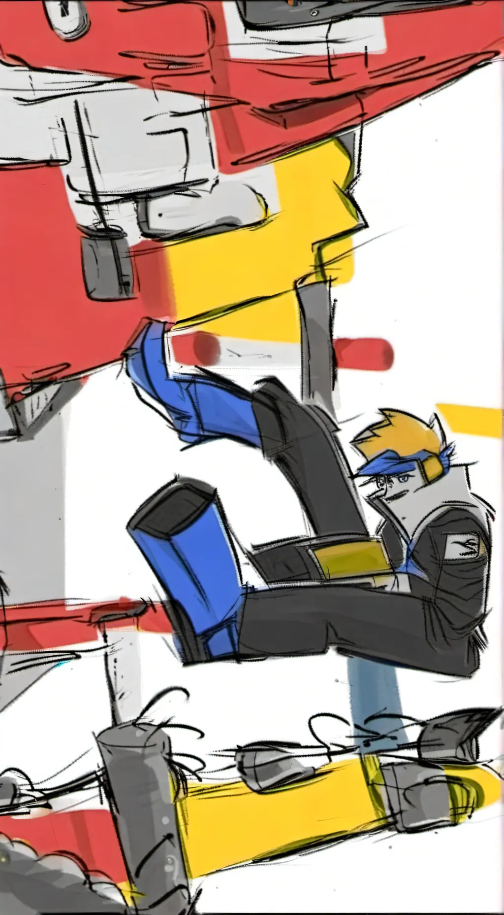 ai character: OptimusPrime x bee background