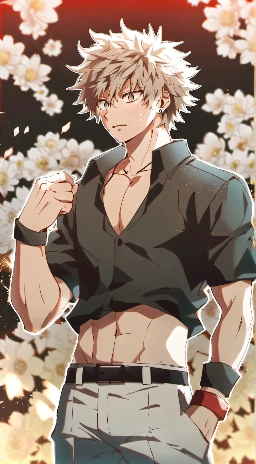 ai character: bakugou  background