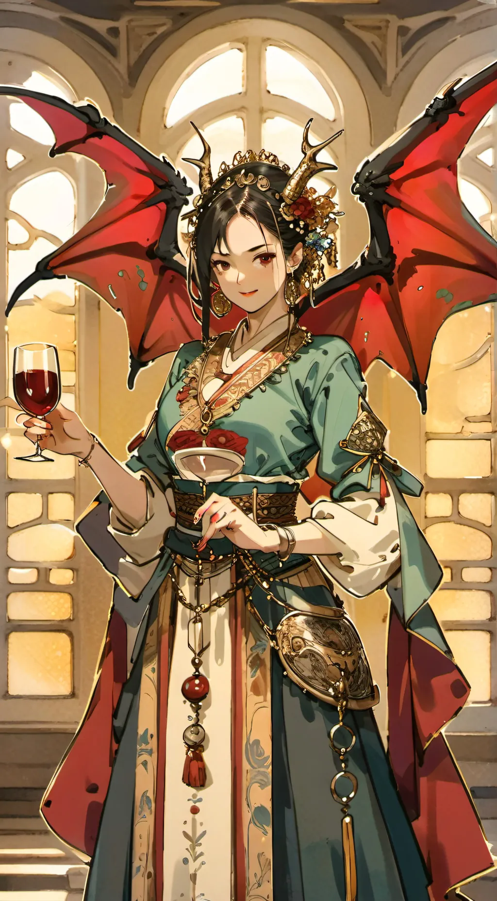 ai character: Crystal  background