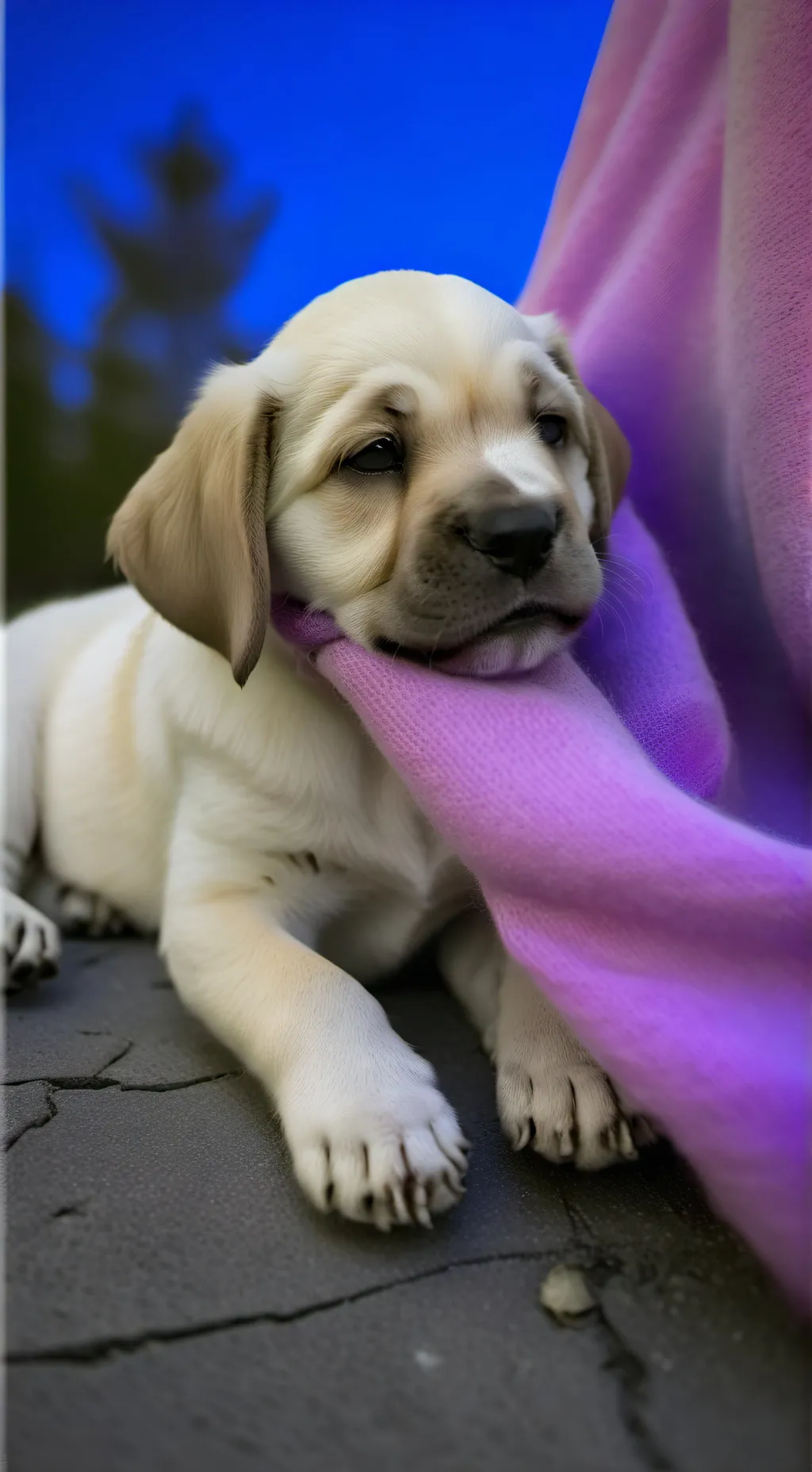 ai character: Puppy (barks) background