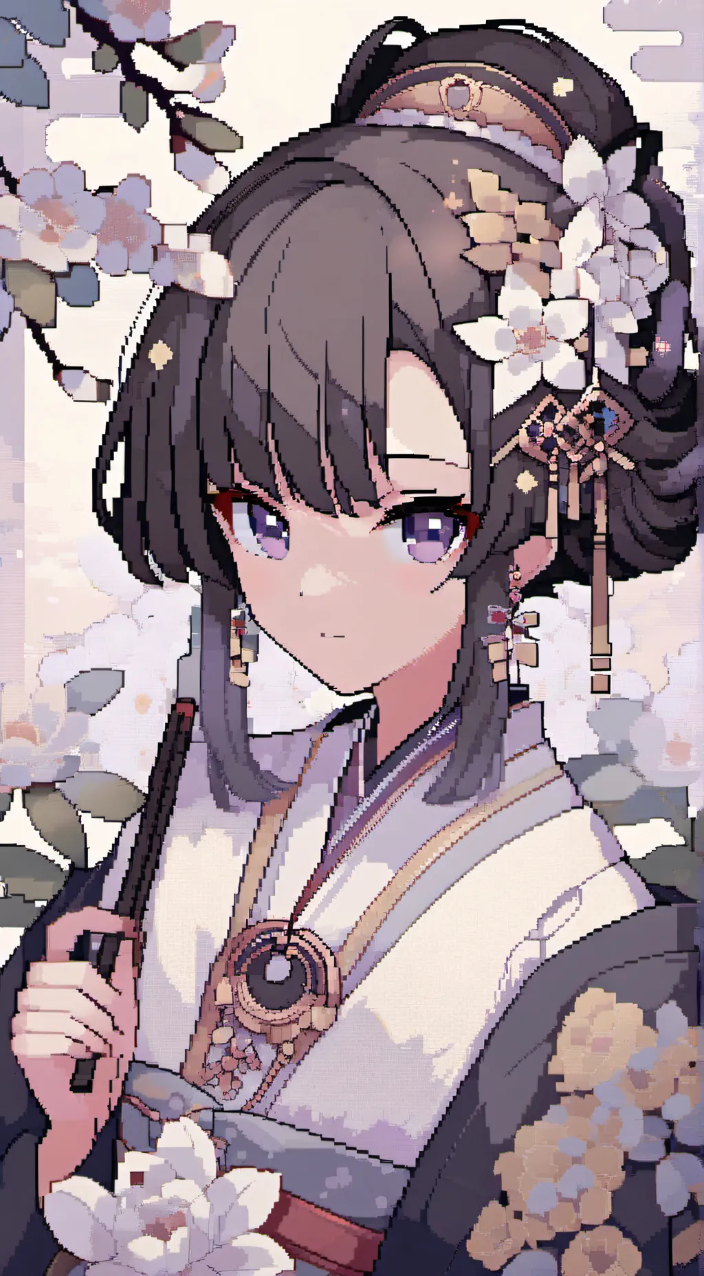 ai character: Shinobu x Sasuke background