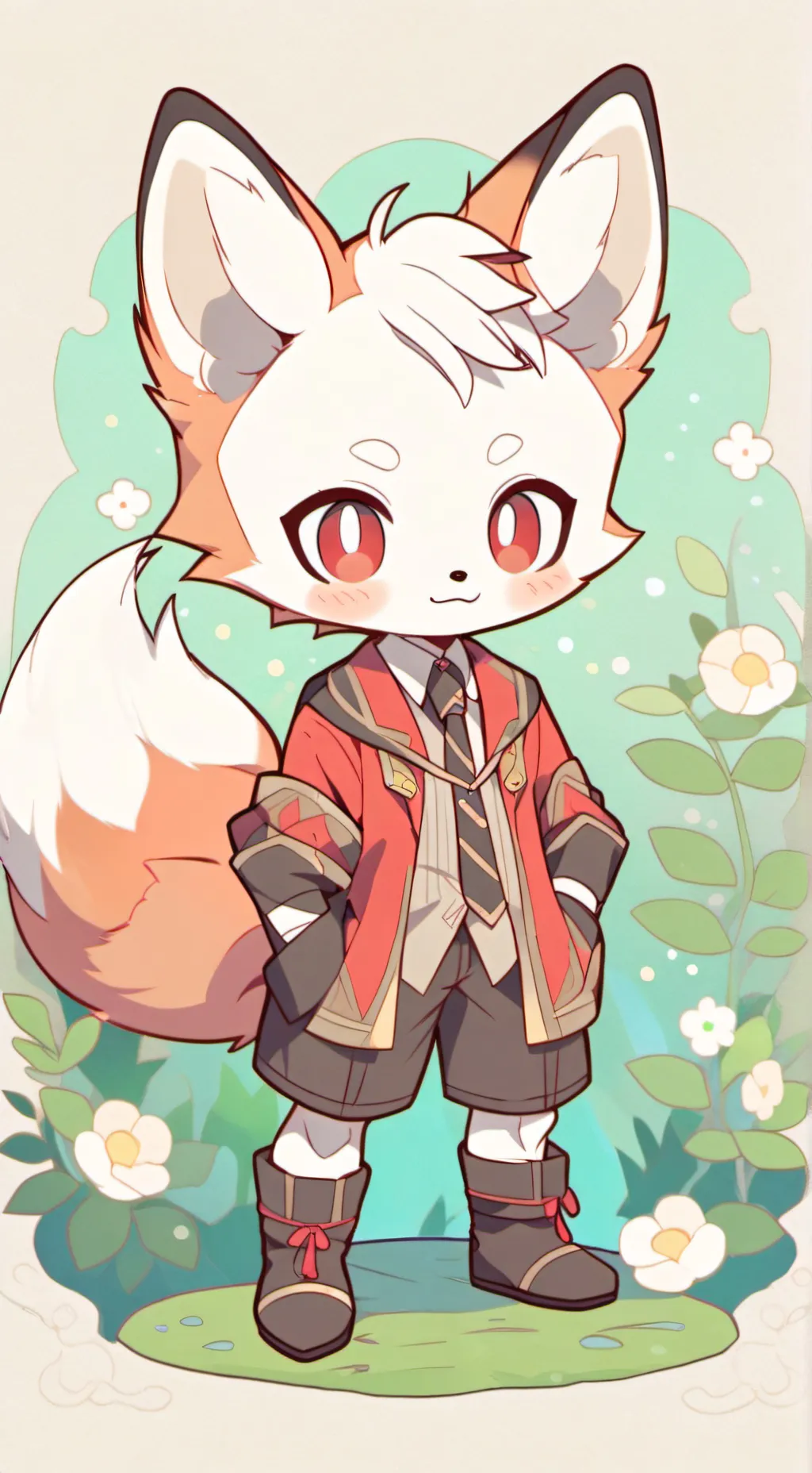 ai character: foxy background