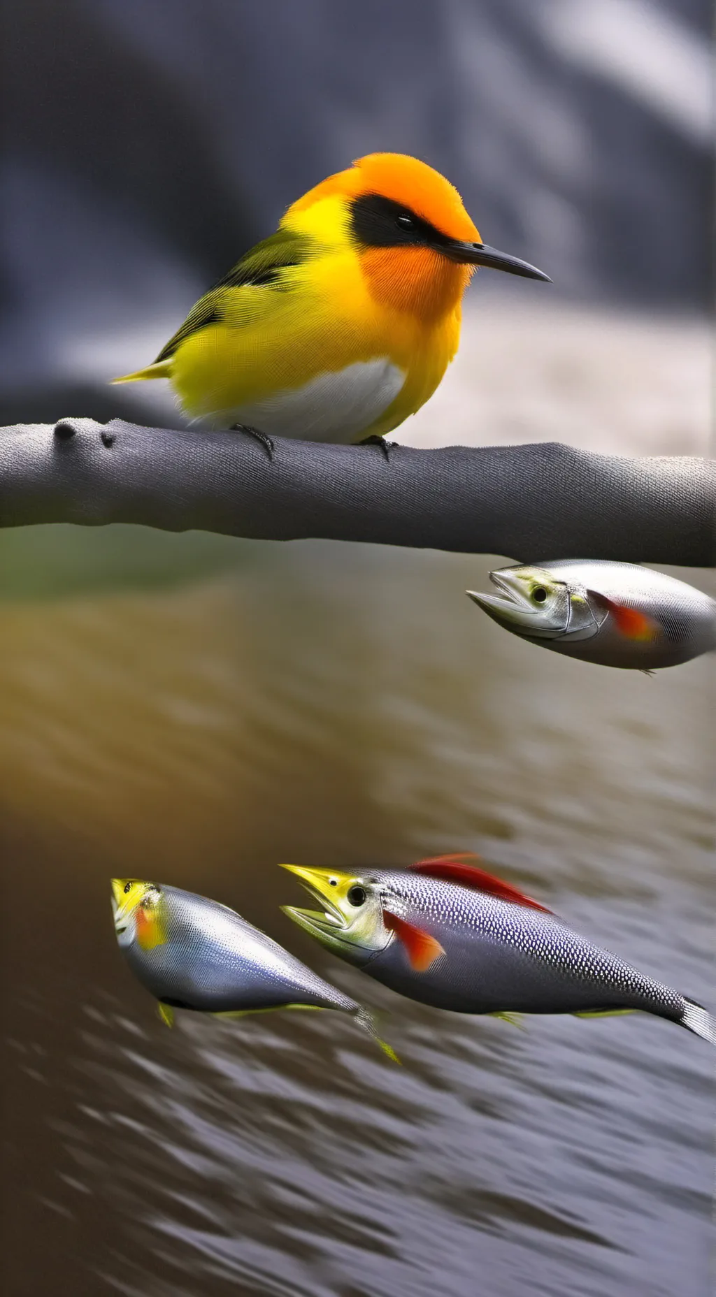 ai character: slick bird background