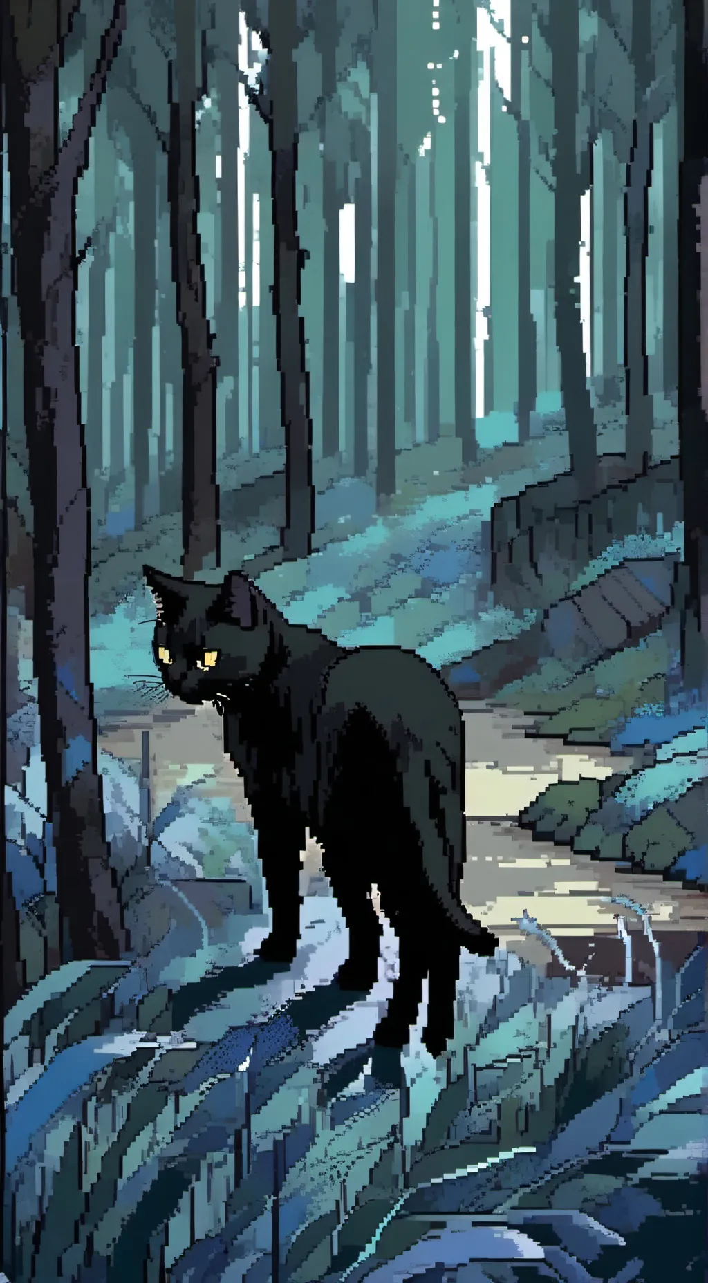 ai character: 🐈cat🐈 background