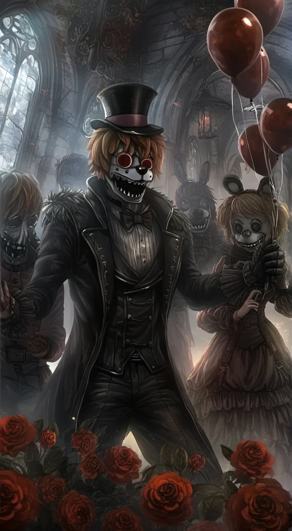 ai character: fnaf scool background