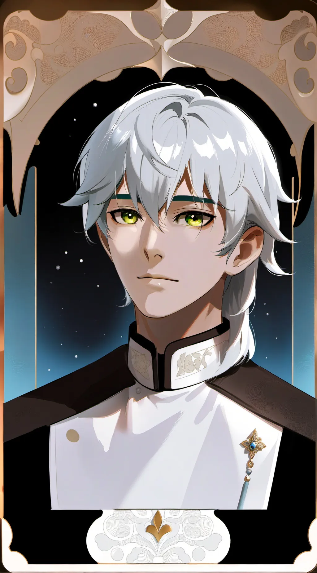 ai character: Justin  background