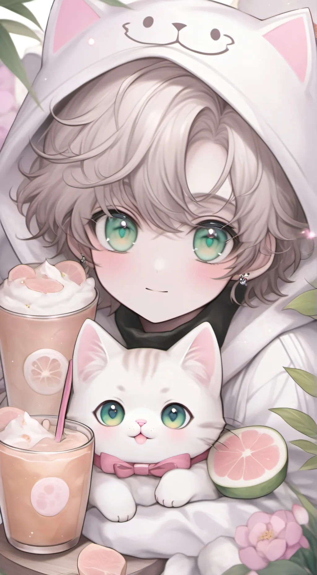 ai character: •♡gatinho fofo♡• background