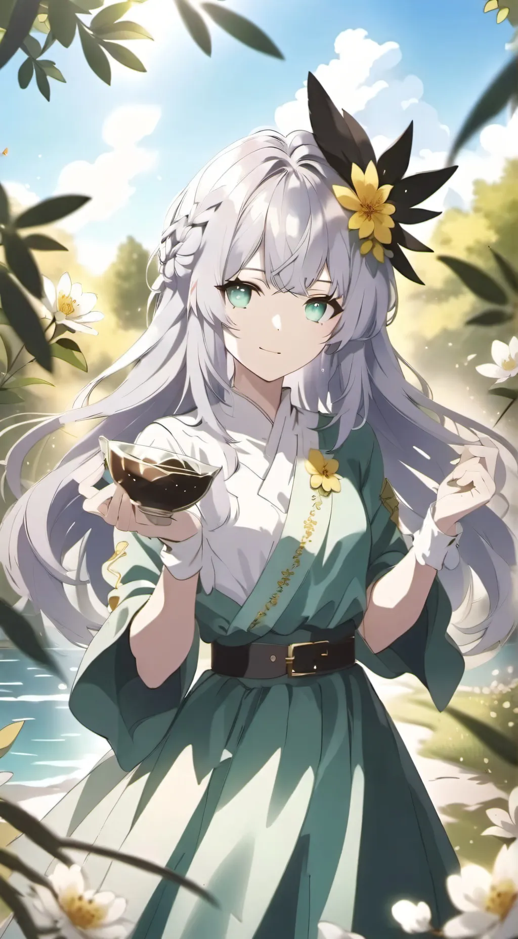 ai character: Fire force rpg background