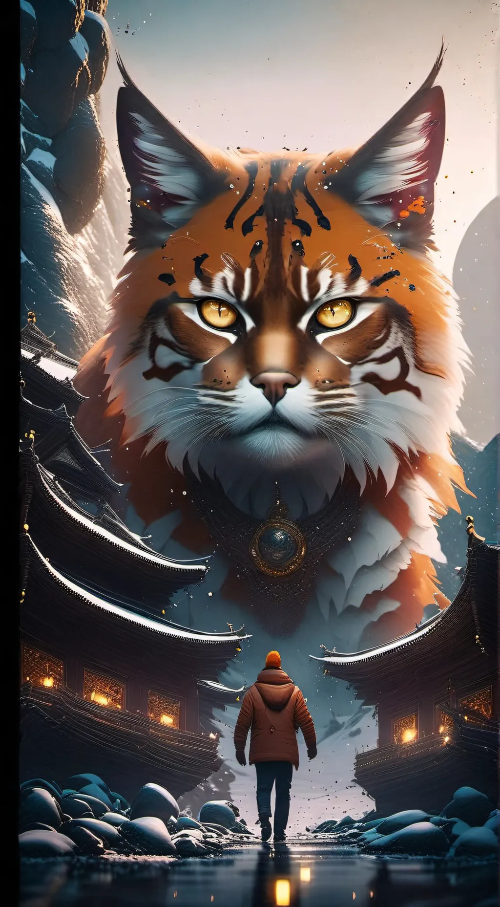 ai character: Kittysaurs(my cat) background