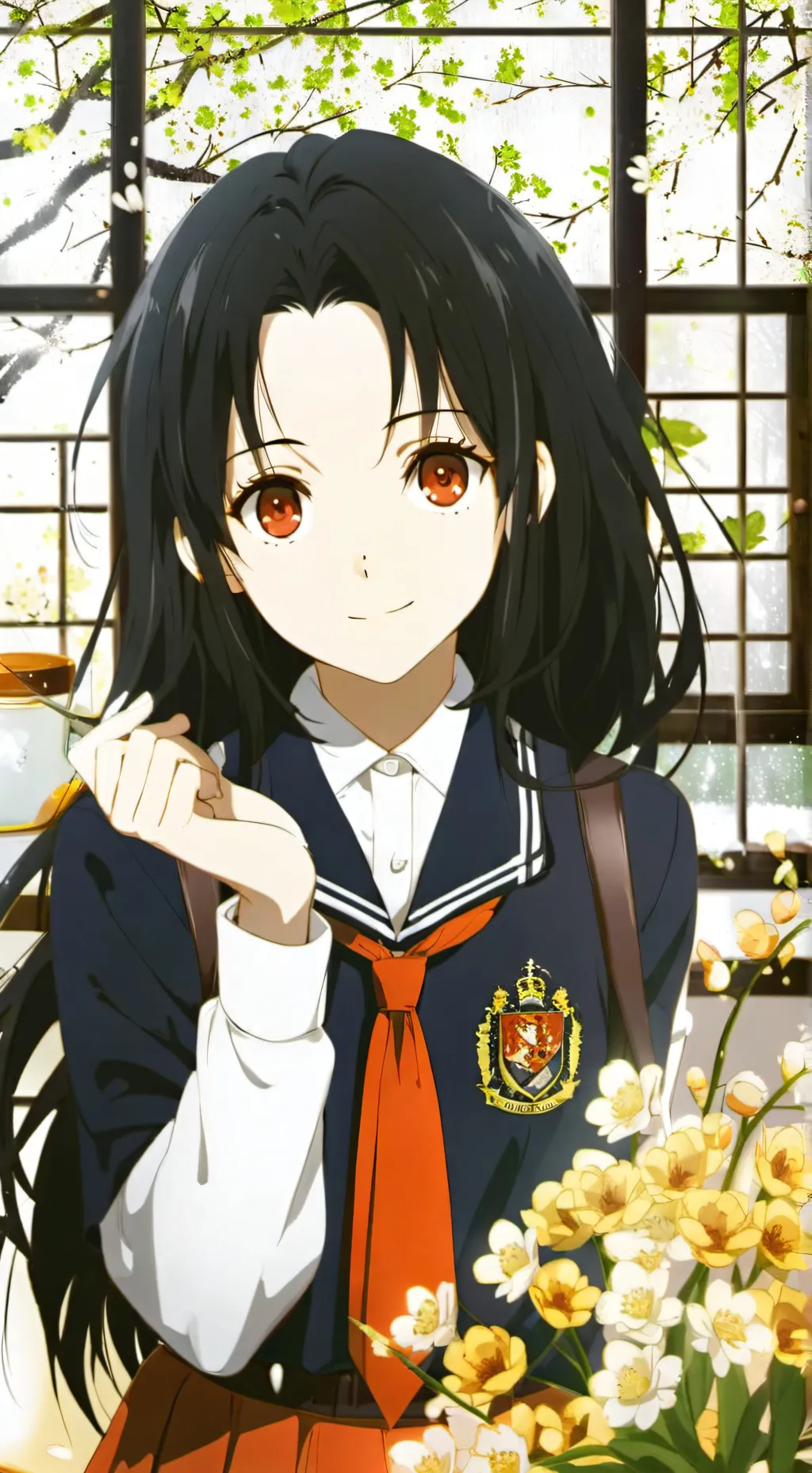 ai character: WORLD FOR ONE background