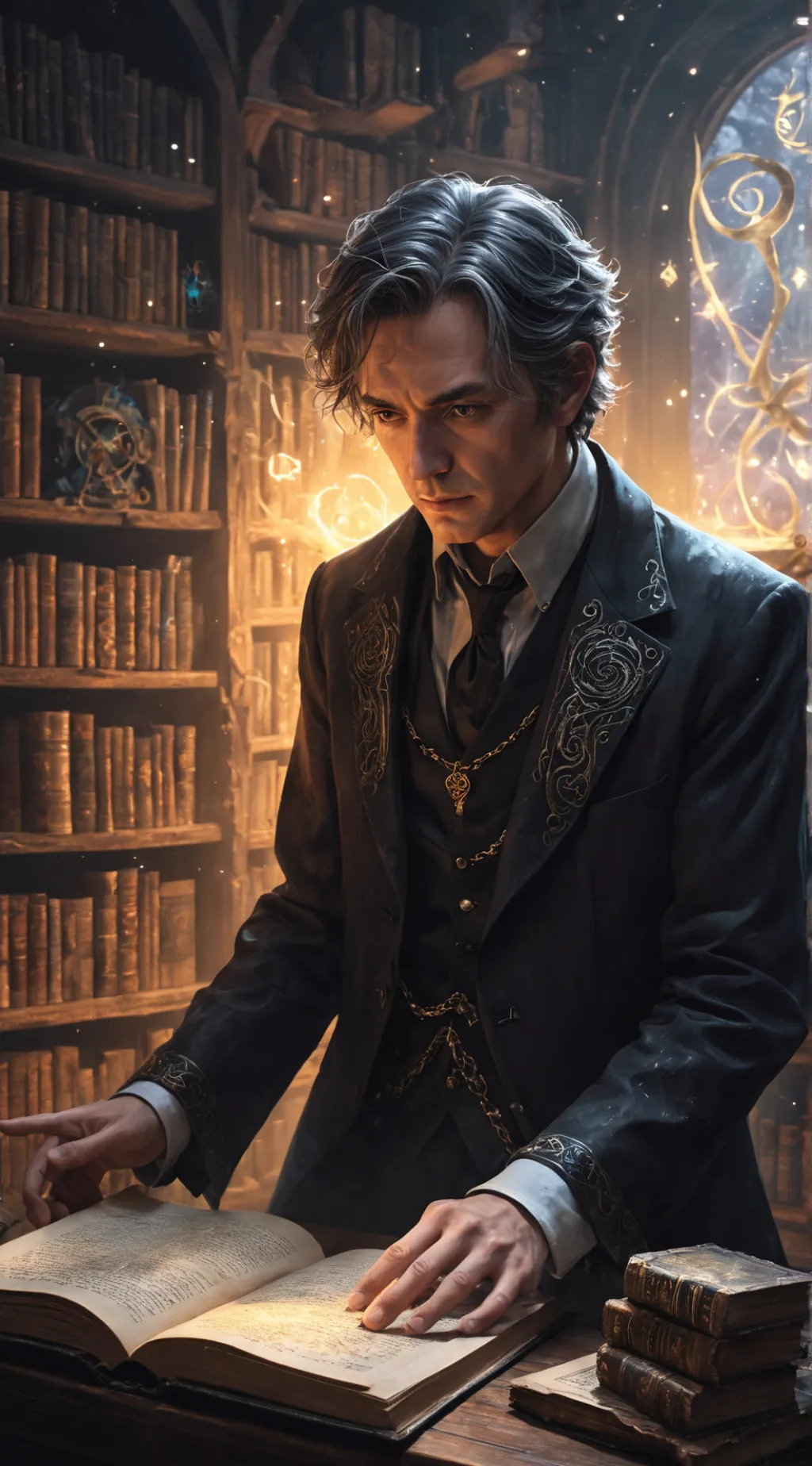 ai character: Lucien background