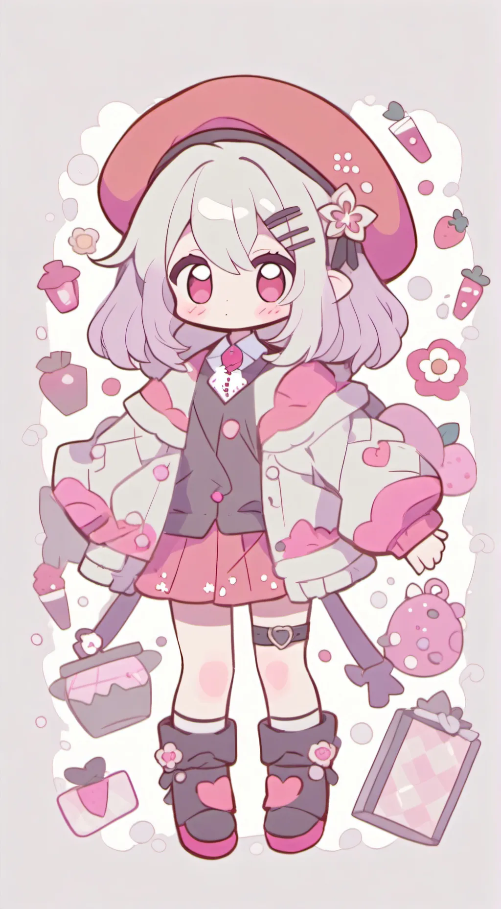 ai character: meowmeowakari background
