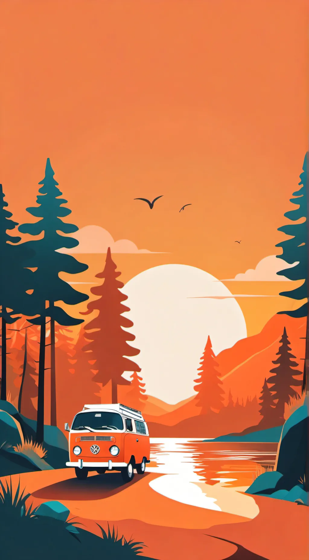 ai character: mha road trip  background