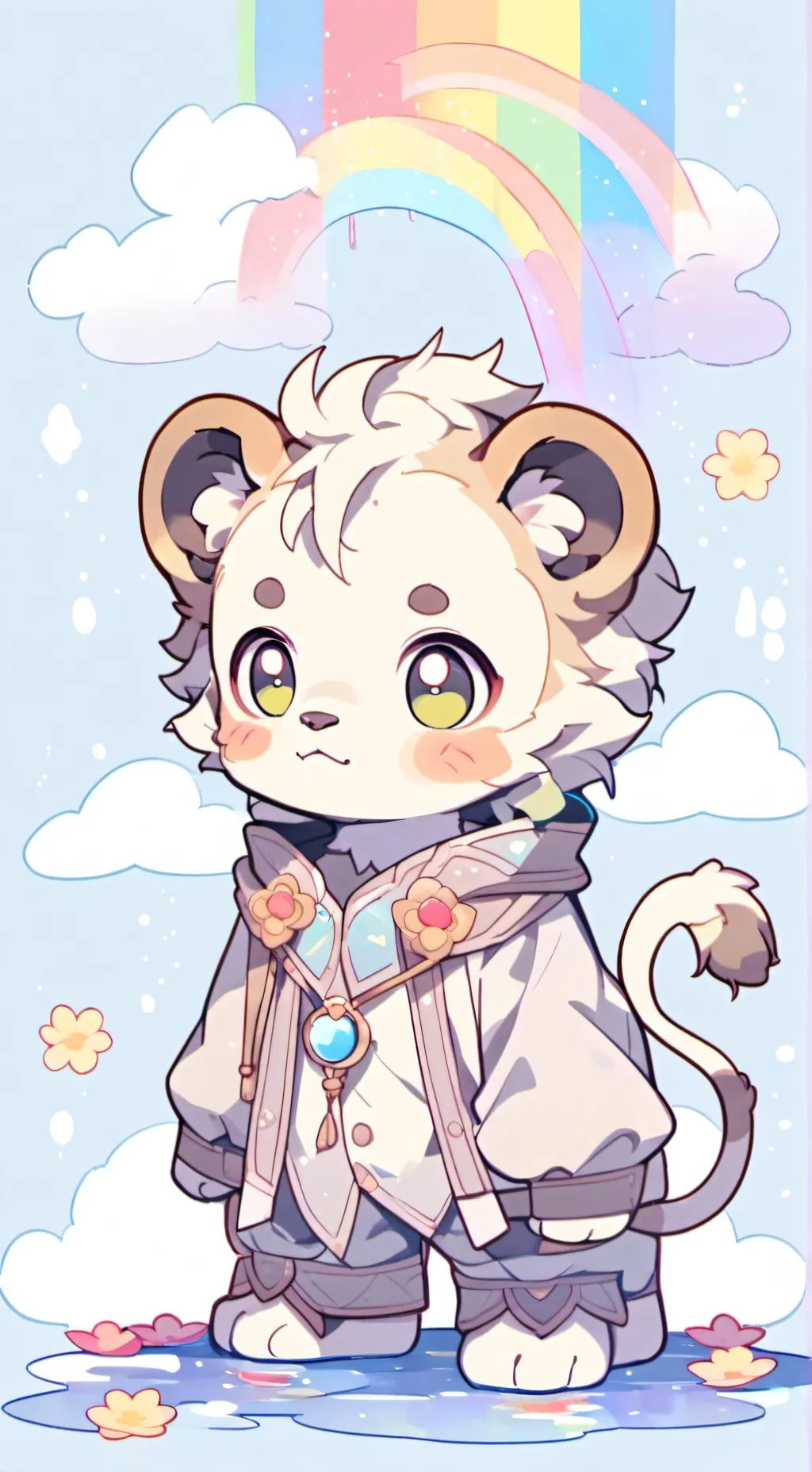 ai character: Dandys critters au background