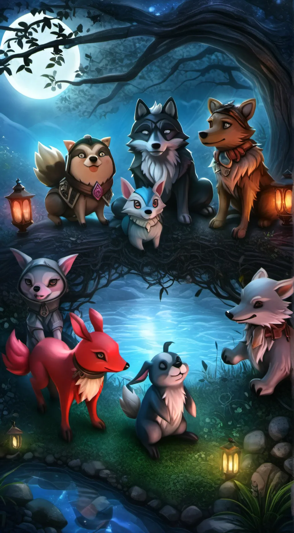 ai character: skz plushie💖 background