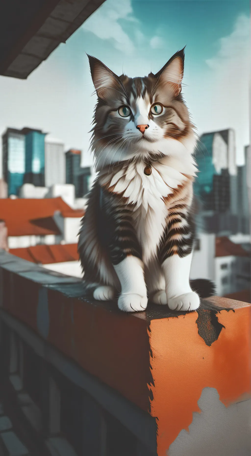 ai character: carefree catster background
