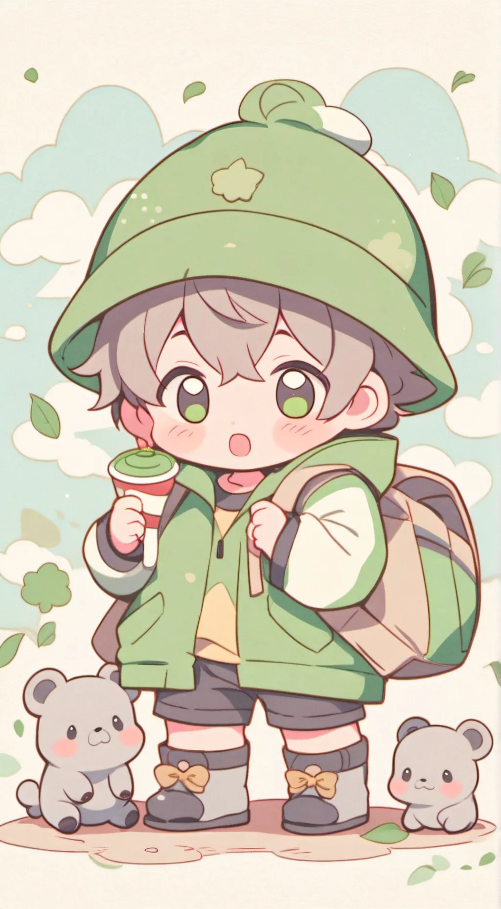 ai character: tu bebé  background