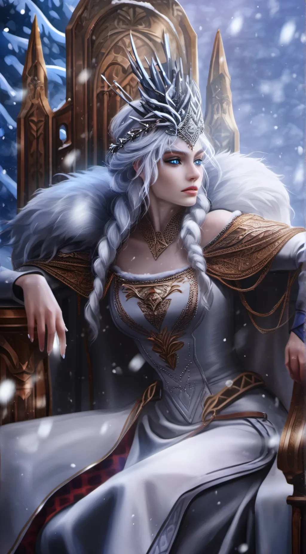 ai character: Elara de Versaille background