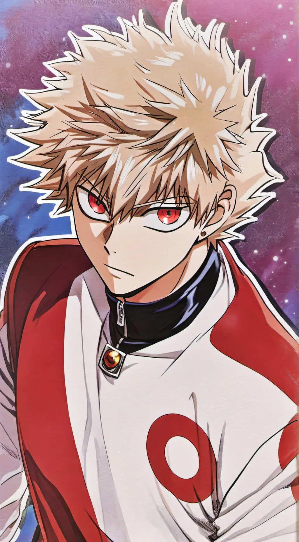 ai character: Katsuki Bakugo  background