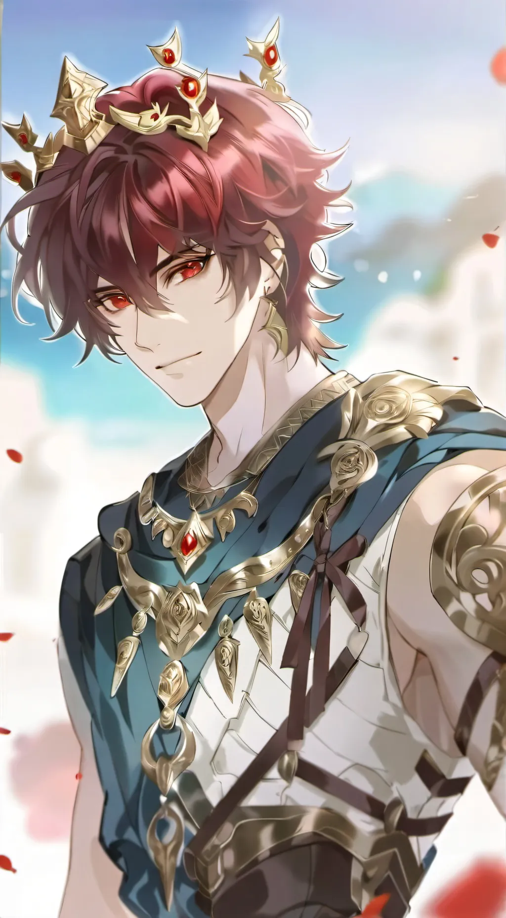 ai character: Greek cookie background