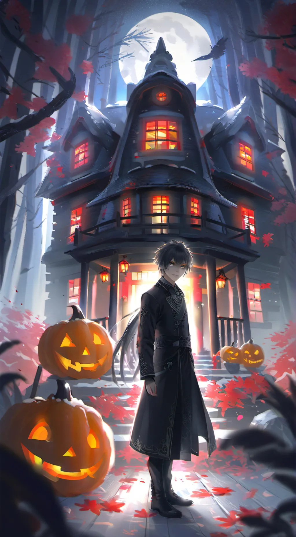 ai character: Haunted forever background