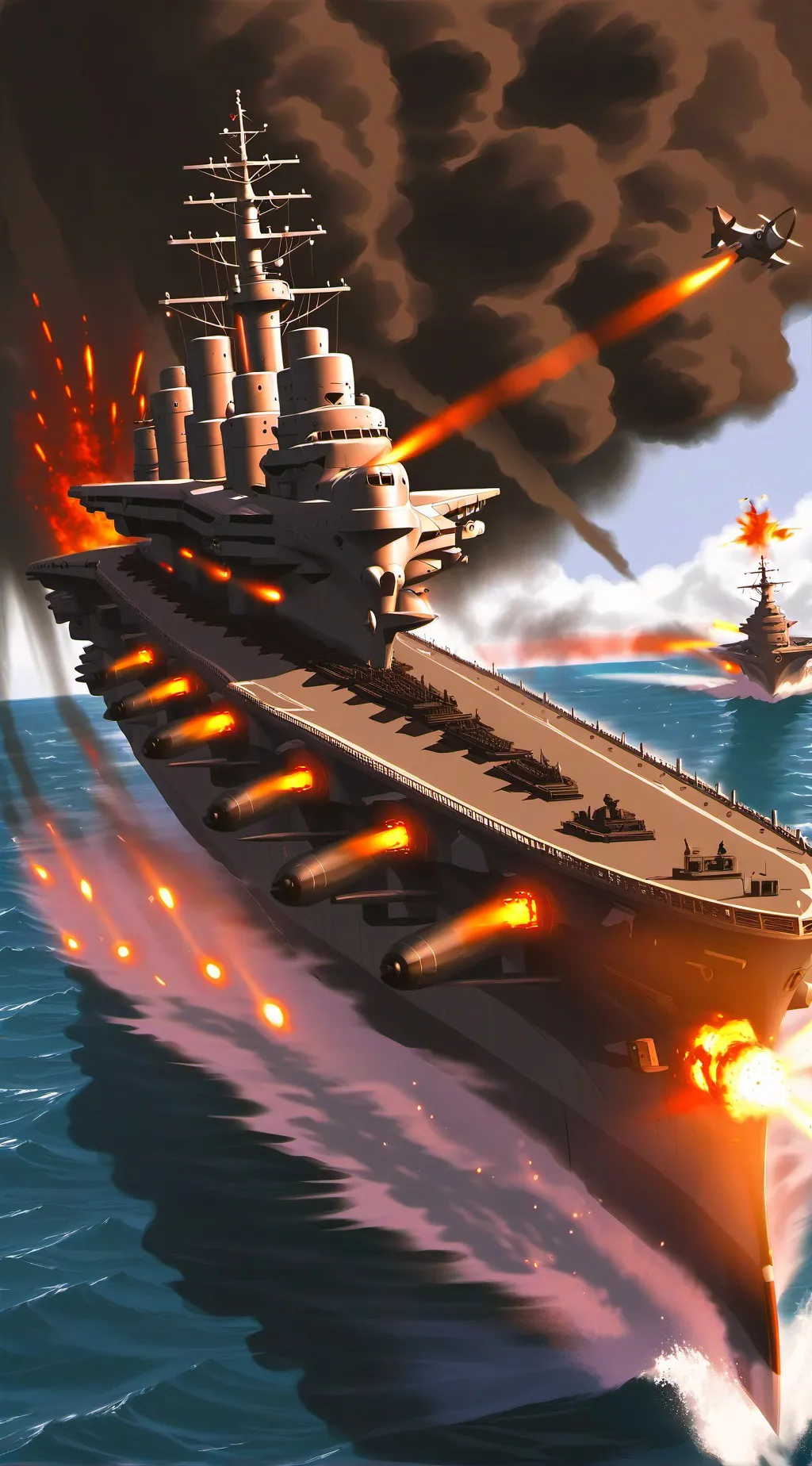 ai character: Bomber plane background