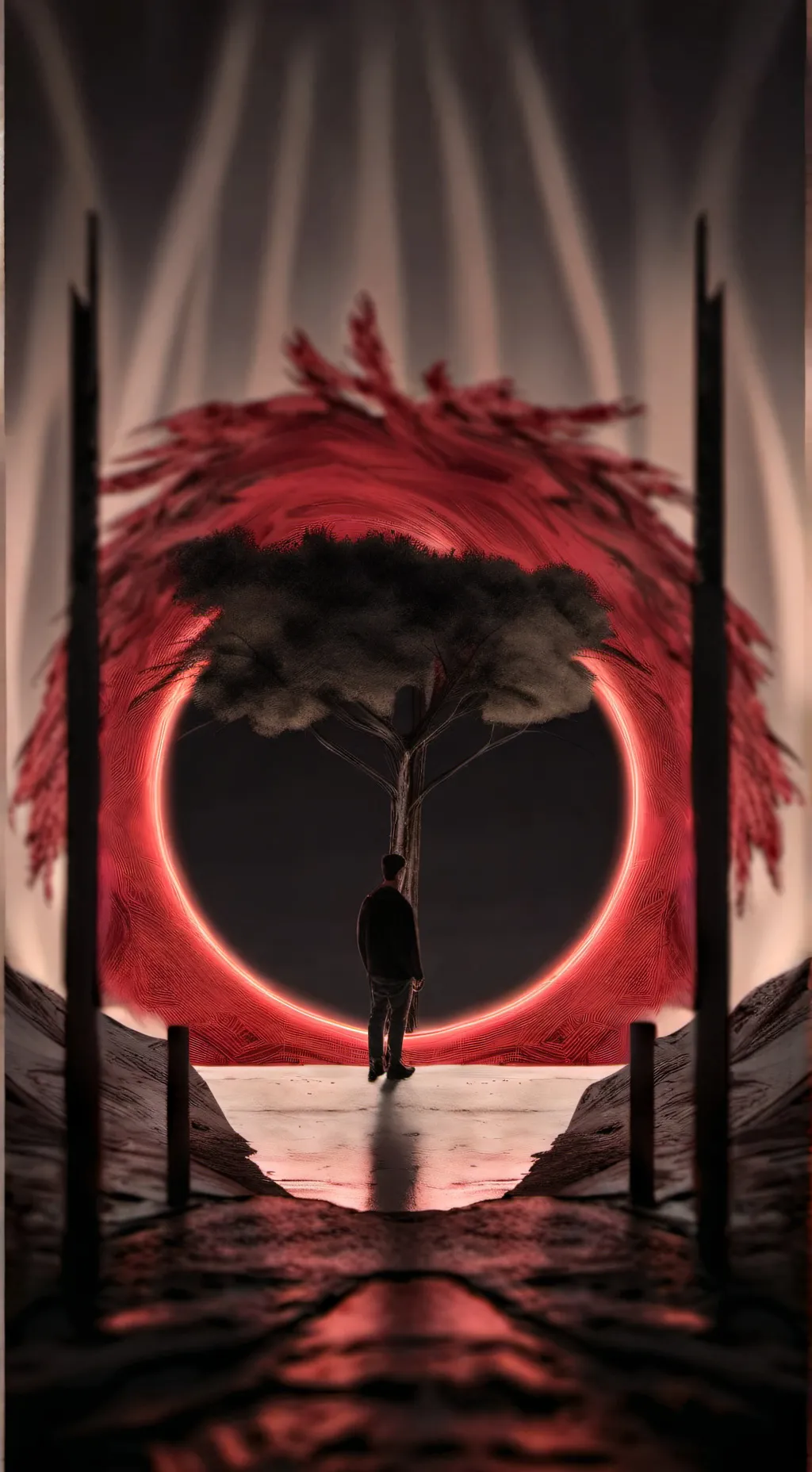 ai character: thanos  background