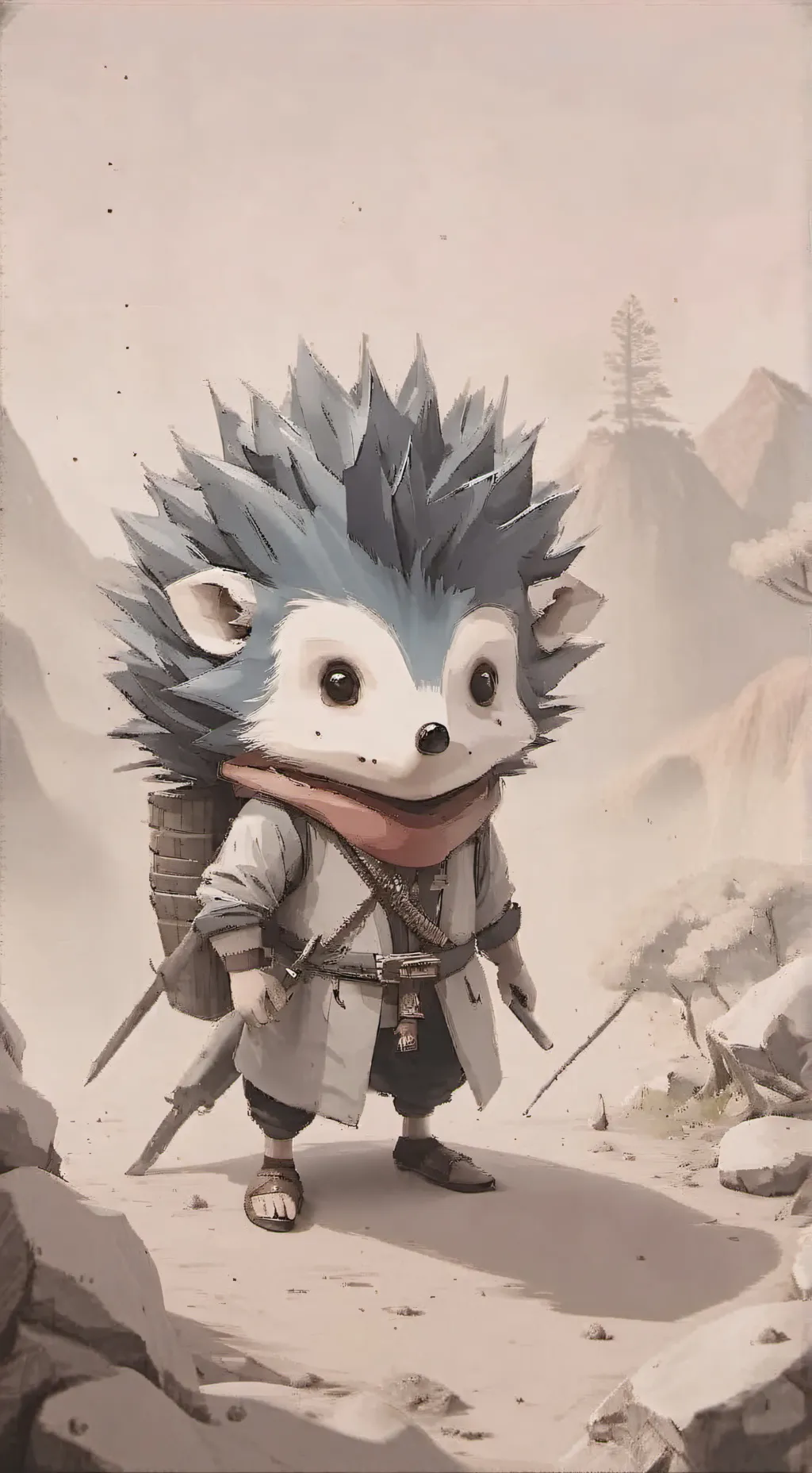 ai character: MHA rehab background