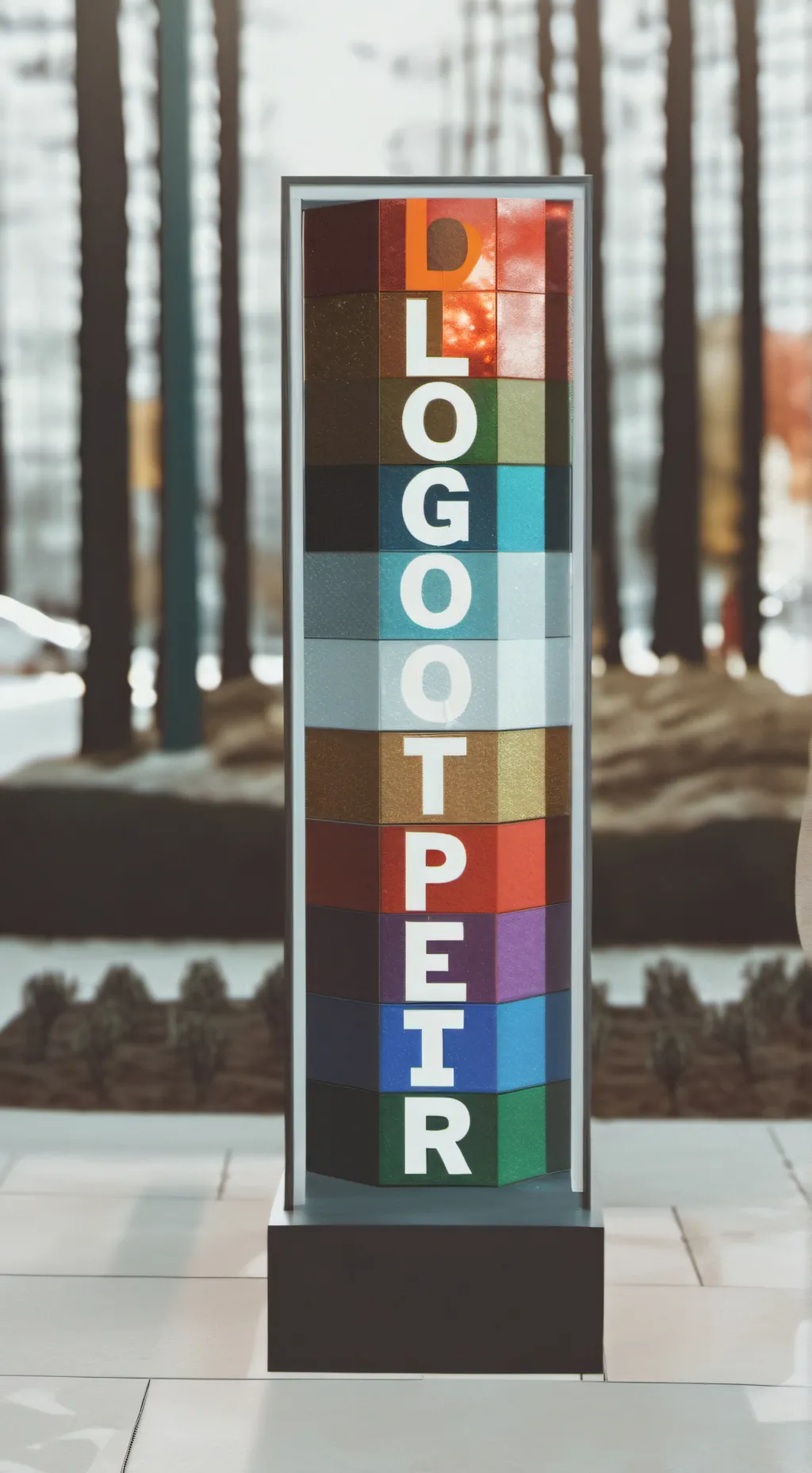 ai character: Logotopia background