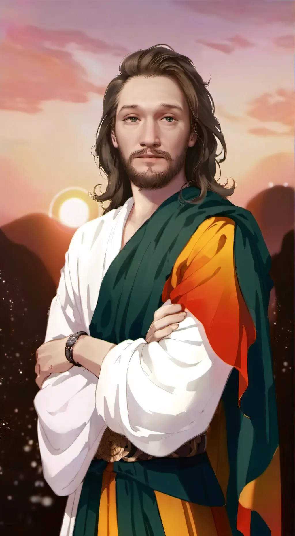 ai character: Jeebus background
