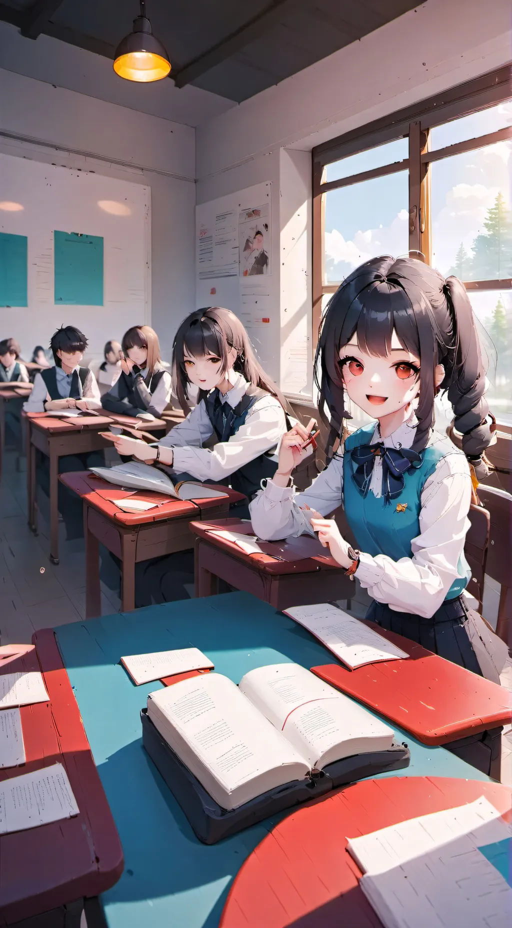 ai character: Highschool background