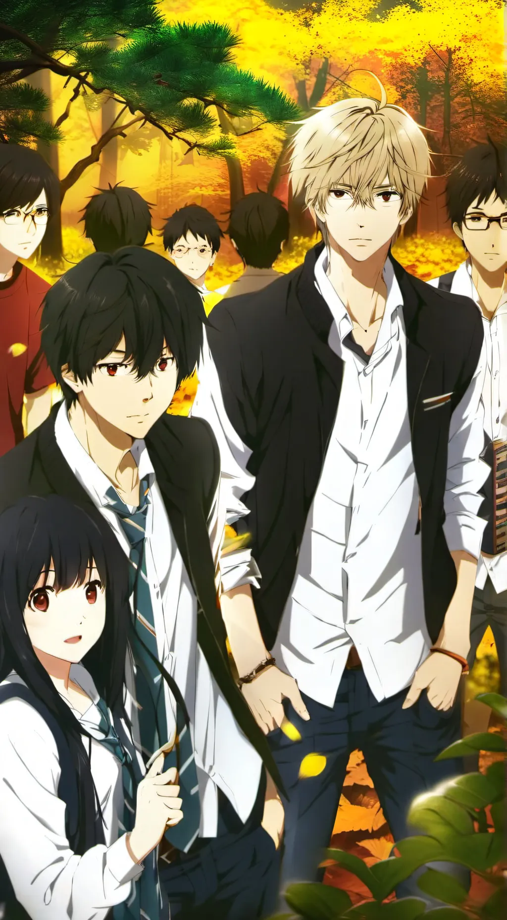 ai character: school figth background