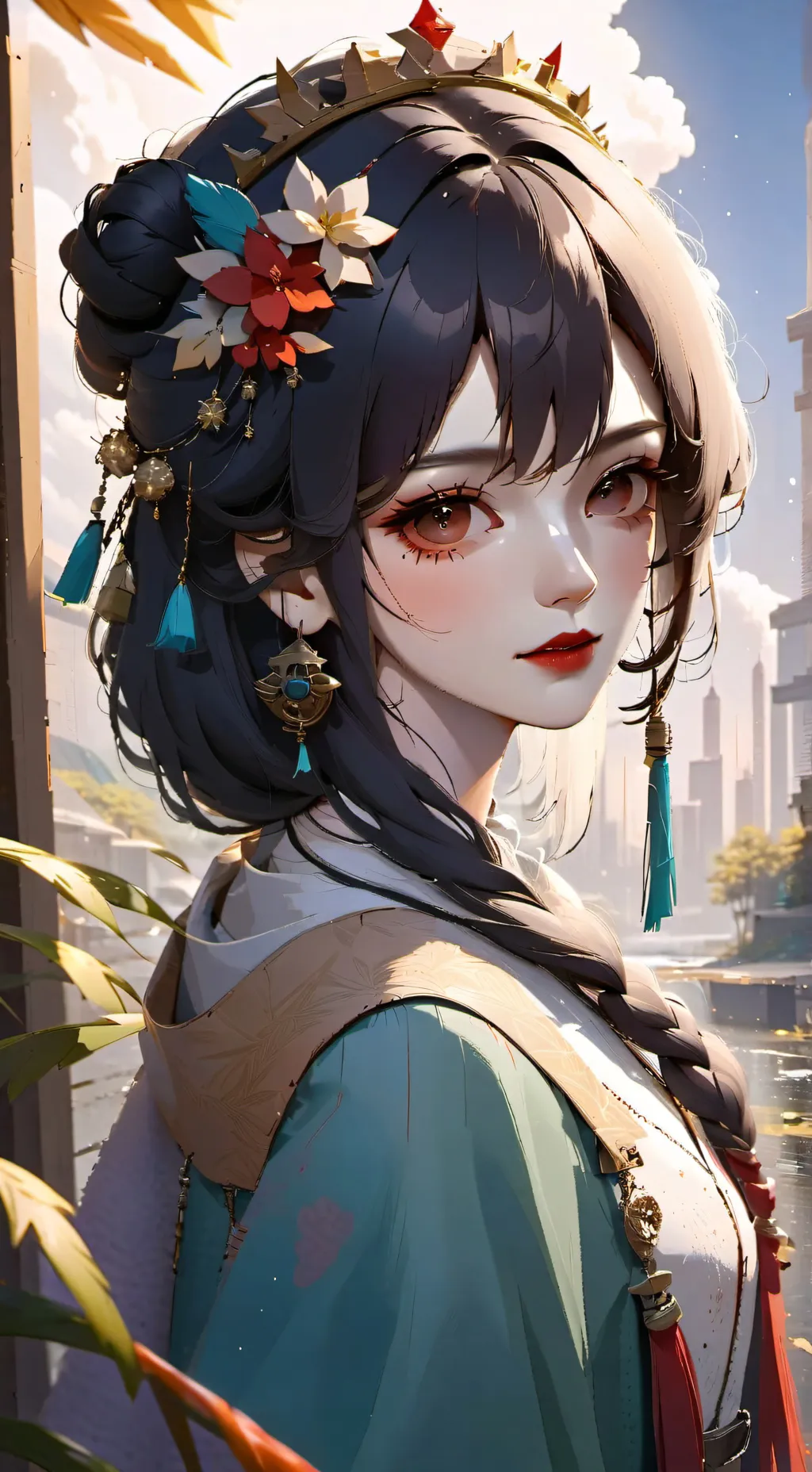 ai character: жена background