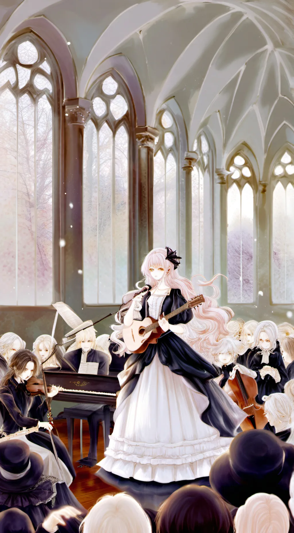 ai character: Mha concert background