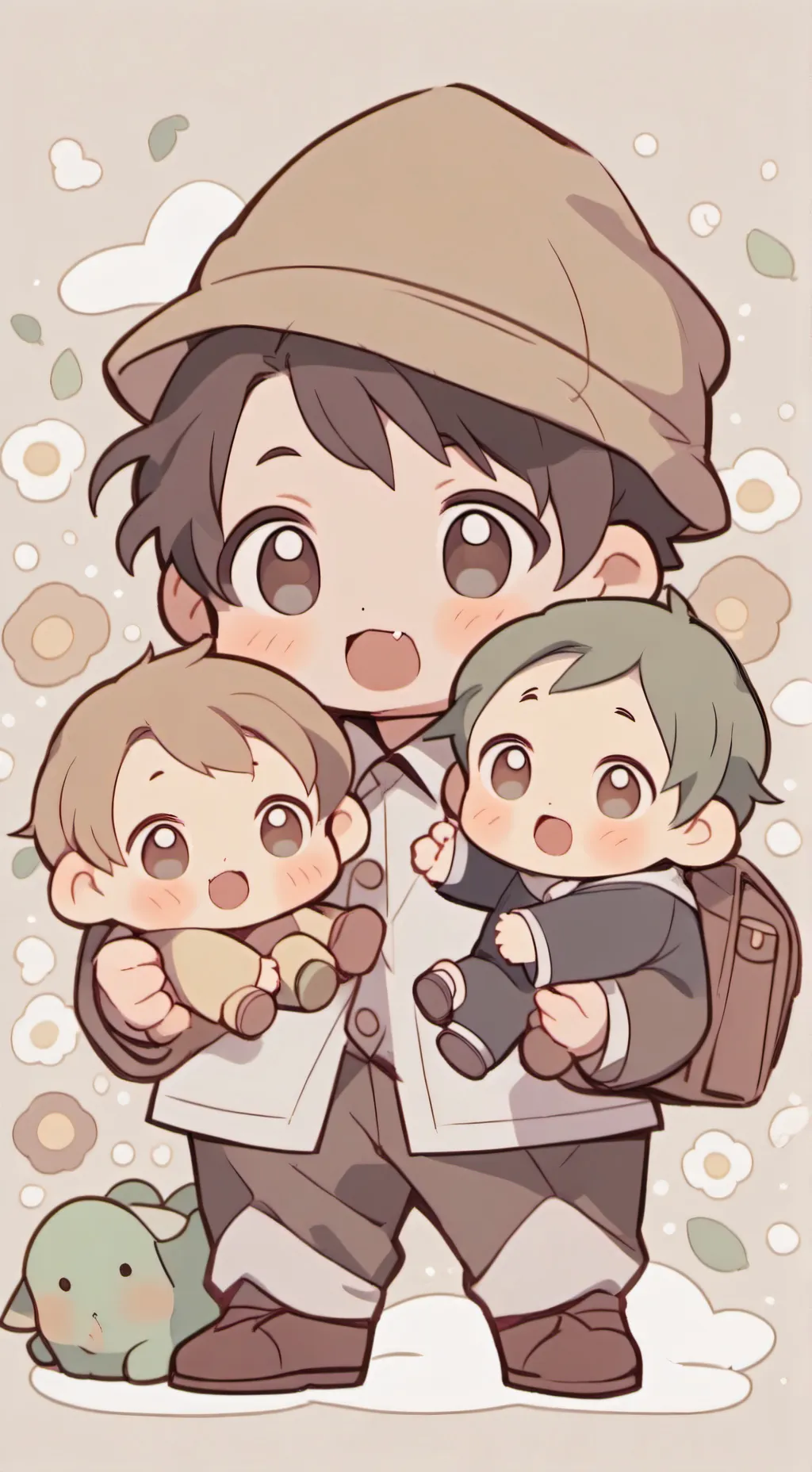 ai character: bebés abandonados background