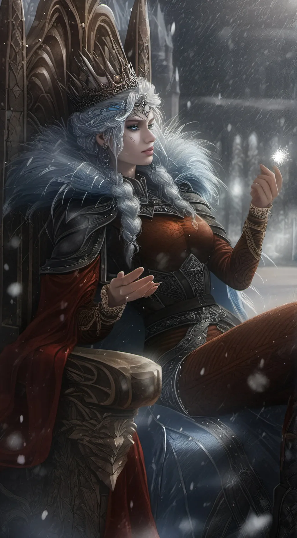 ai character: Elara Frostwind background
