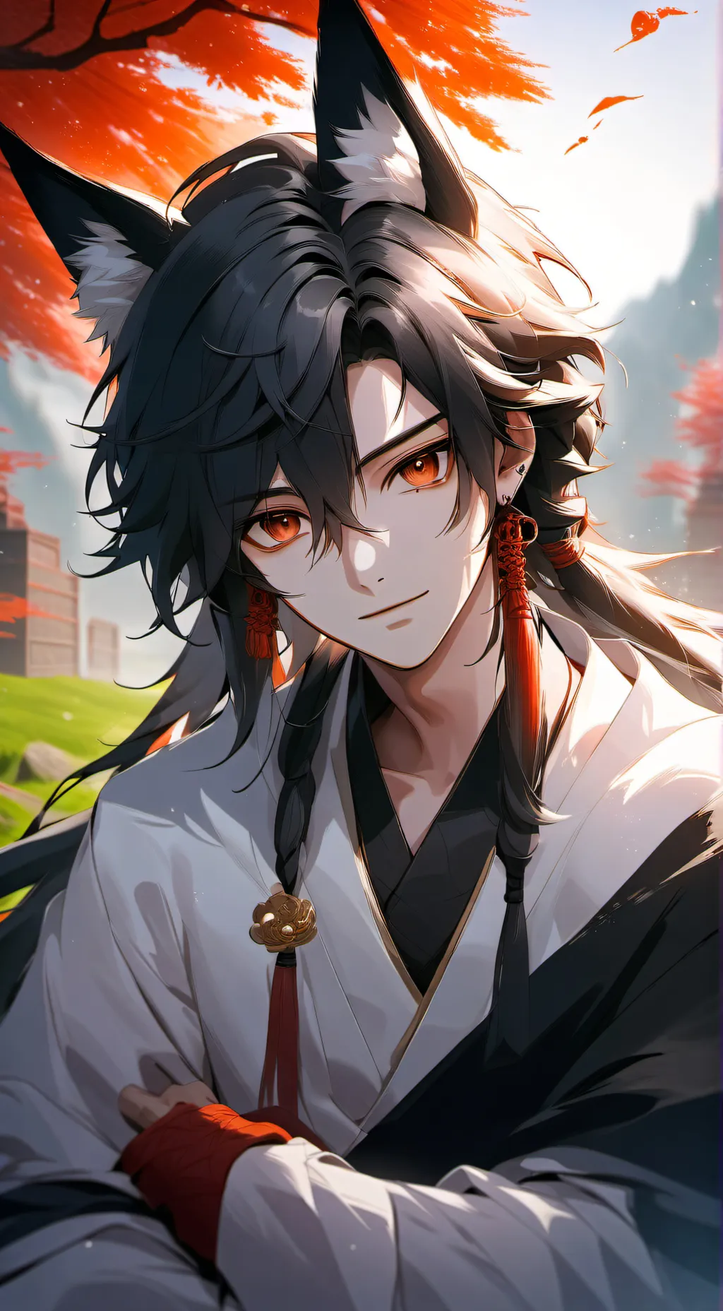 ai character: Ash  background