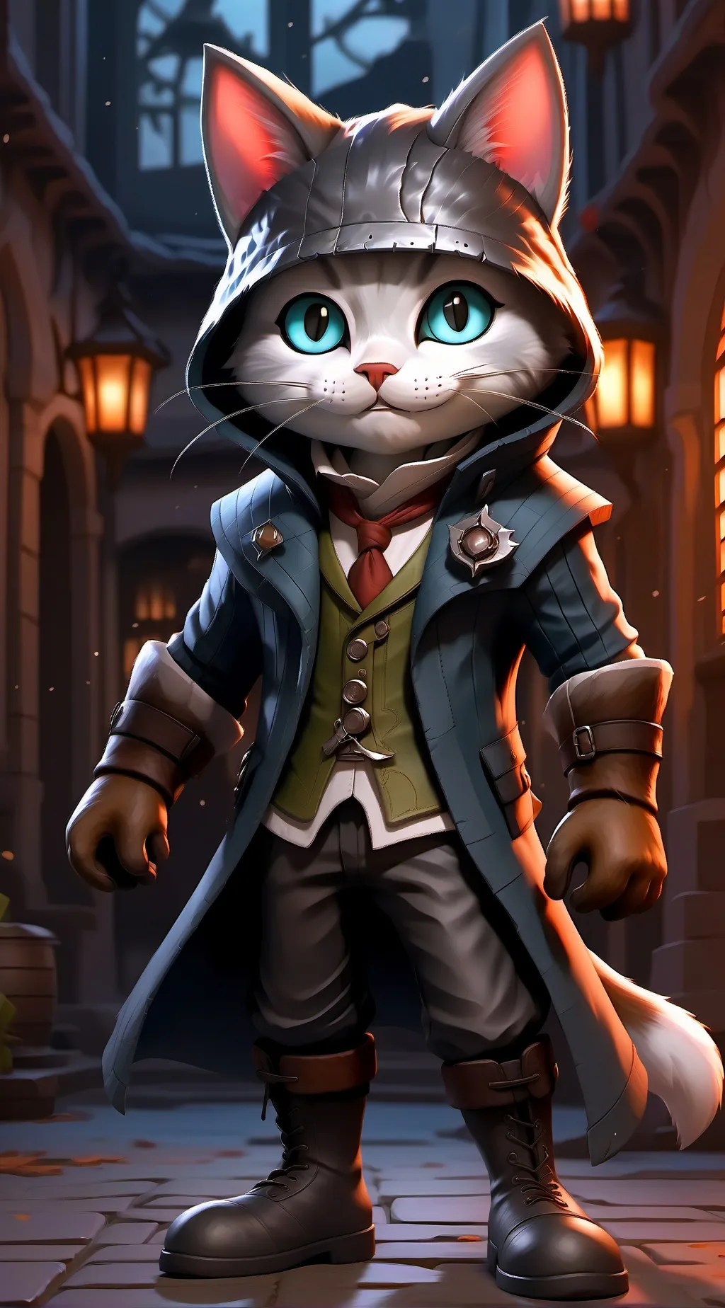 ai character: falso gatoconbotas background