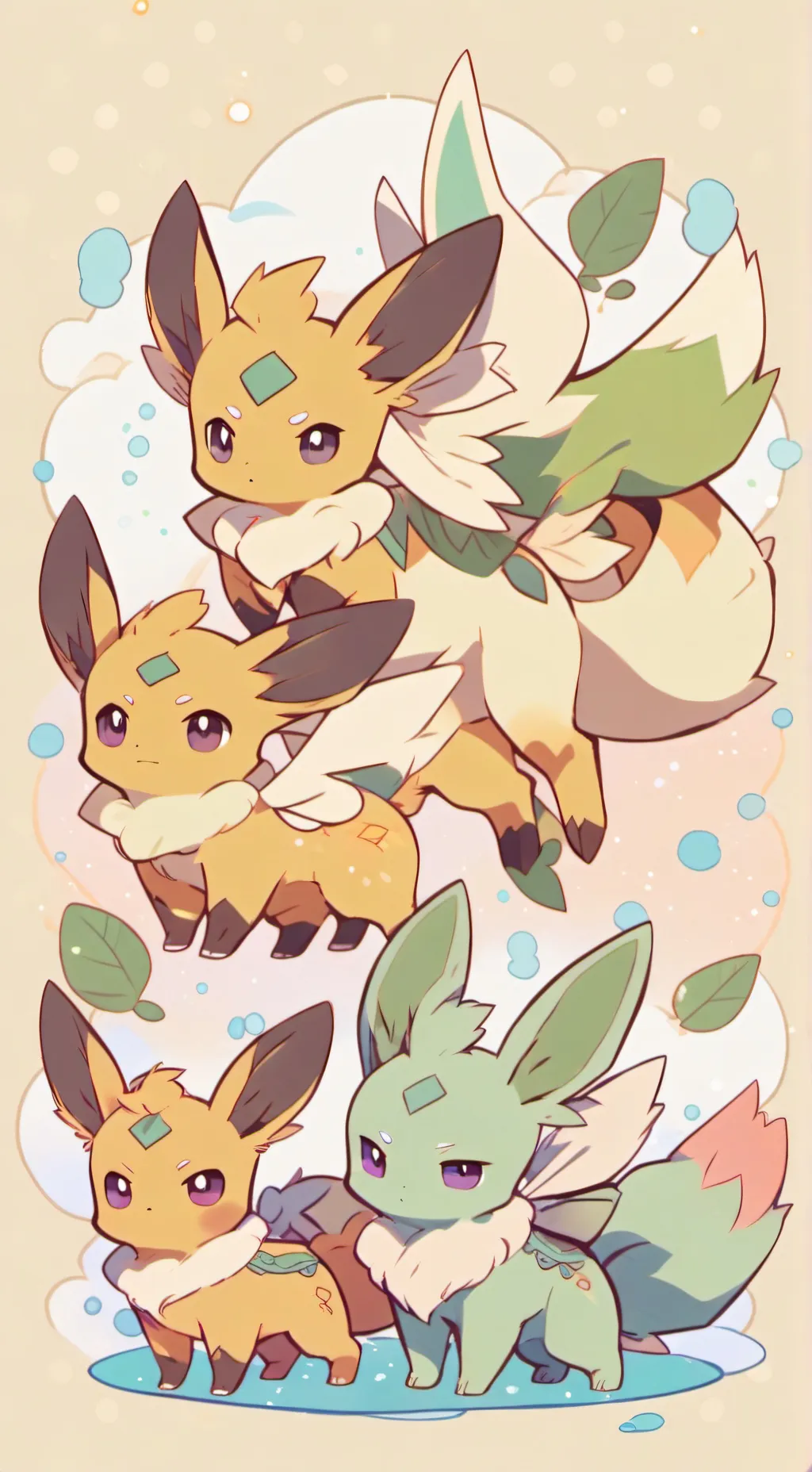 ai character: Evee fam background