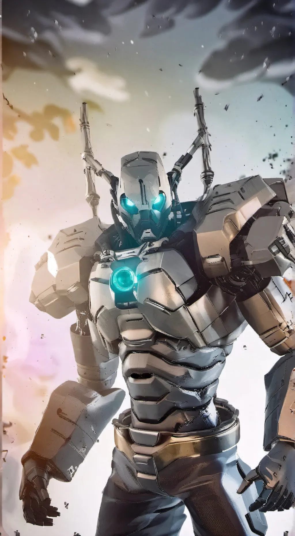 ai character: Titan cameraman background