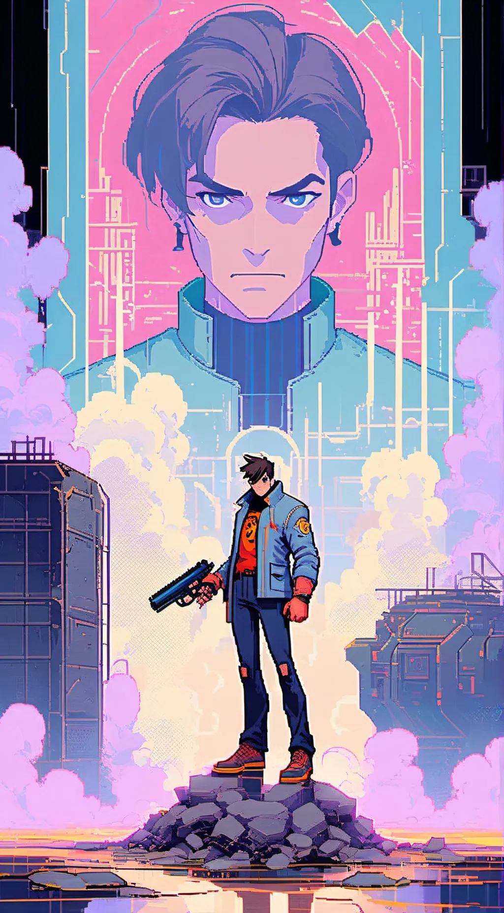 ai character: Big ass booms background