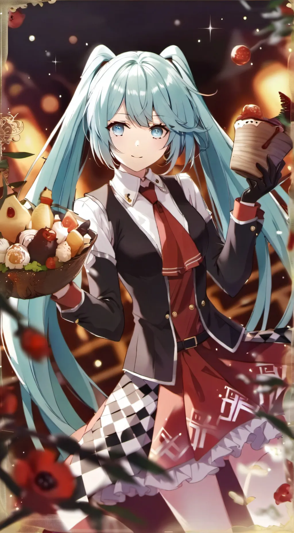 ai character: Miku background
