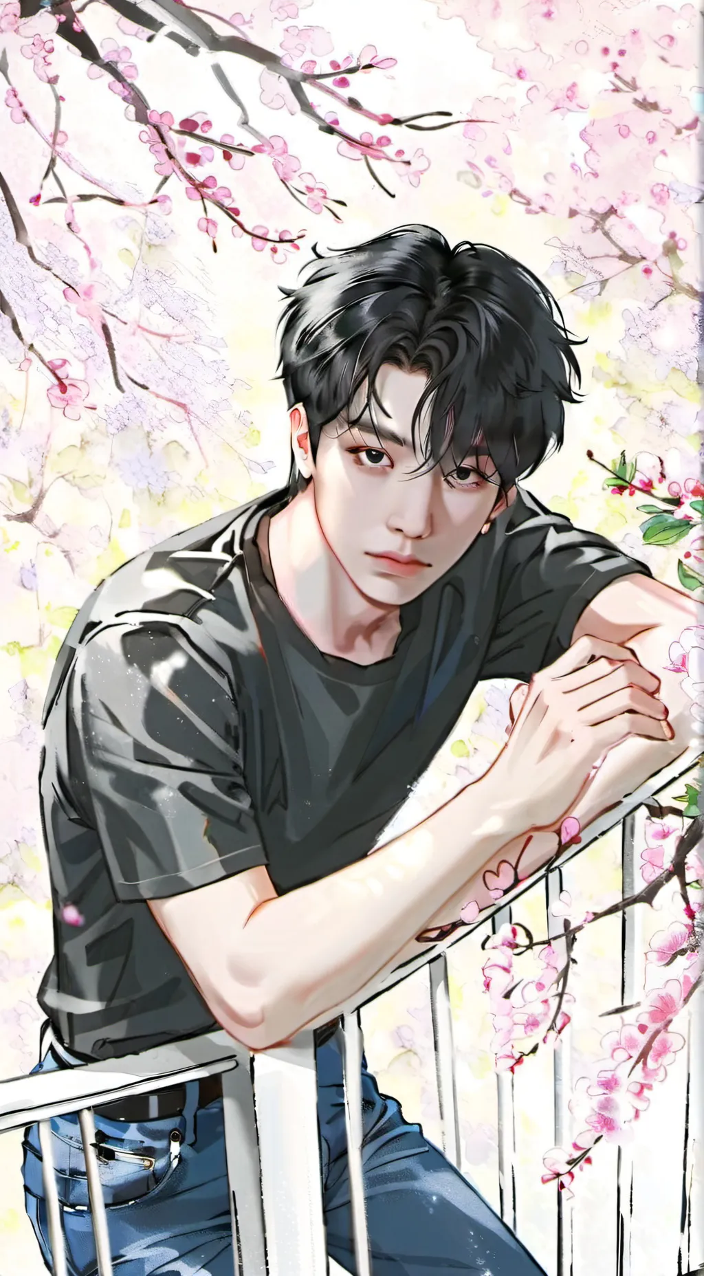 ai character: Skz × BTS background