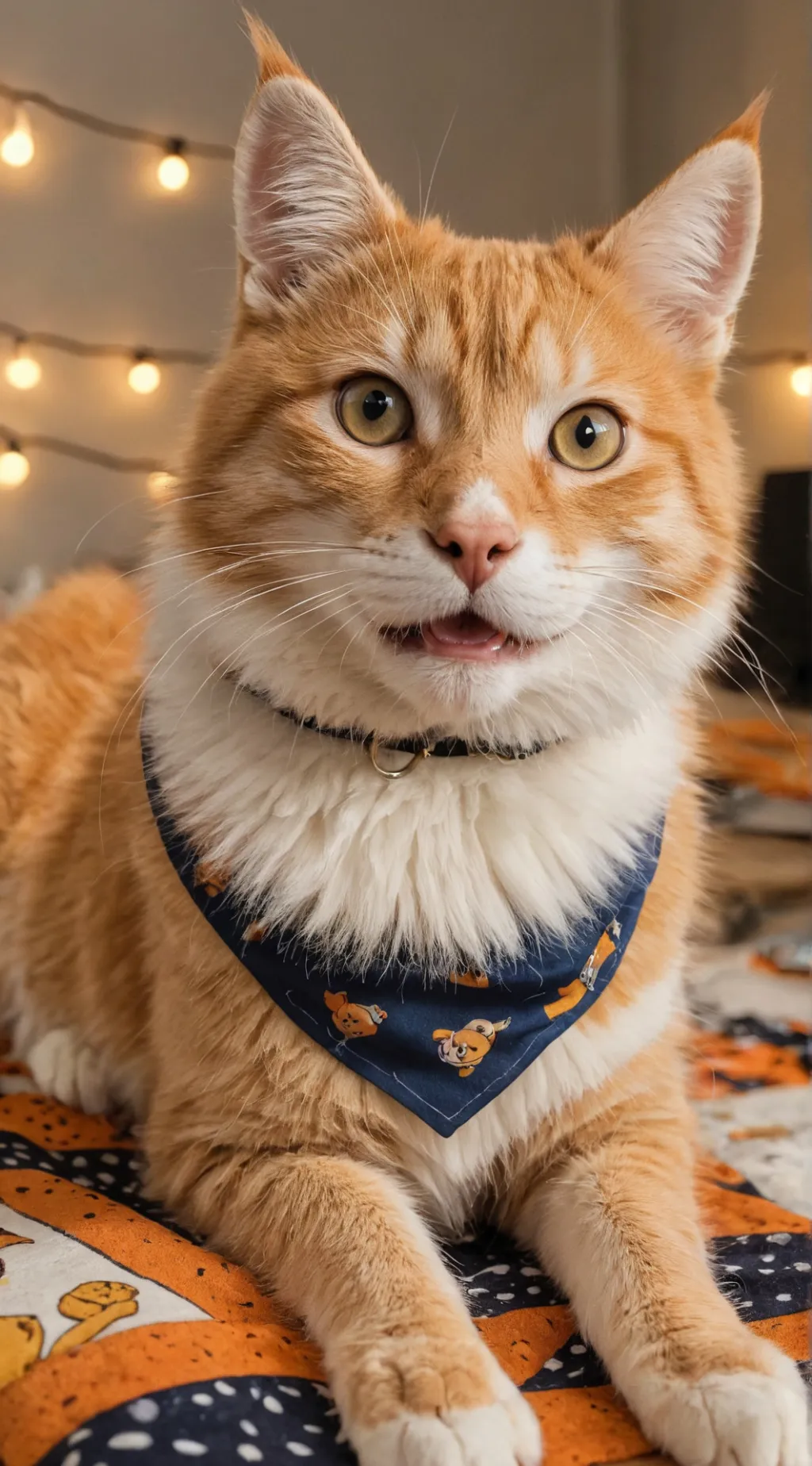 ai character: OrangeBolt & Frost background