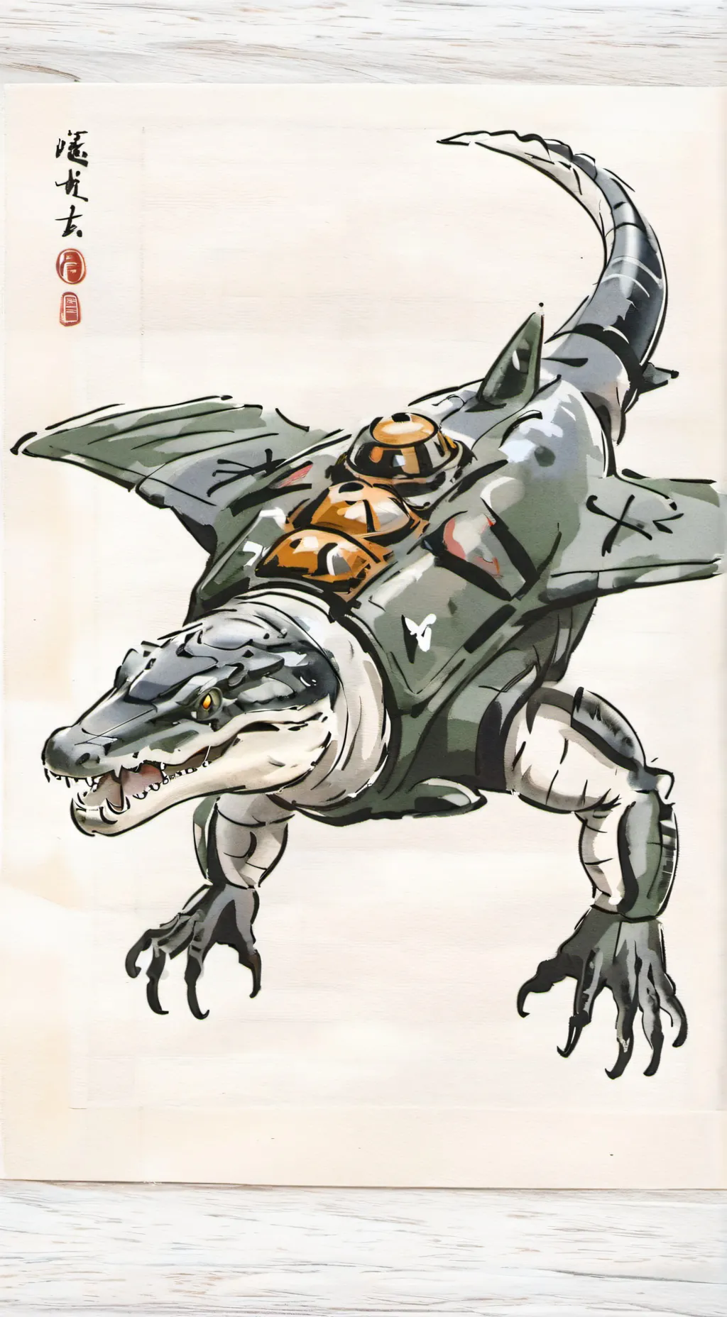 ai character: Crocodilo background